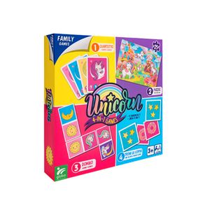 GLOBO FAMILY GAMES Unicorn Igra 4u1 