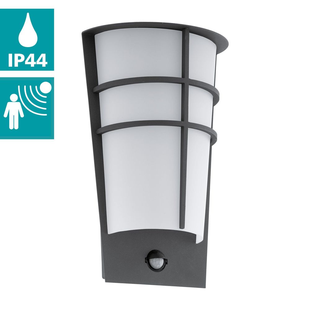 Eglo Breganzo 1 Vanjska Zidna Lampa sa Senzorom - Antracit/Bijela, 2x2,5W, LED slika 3