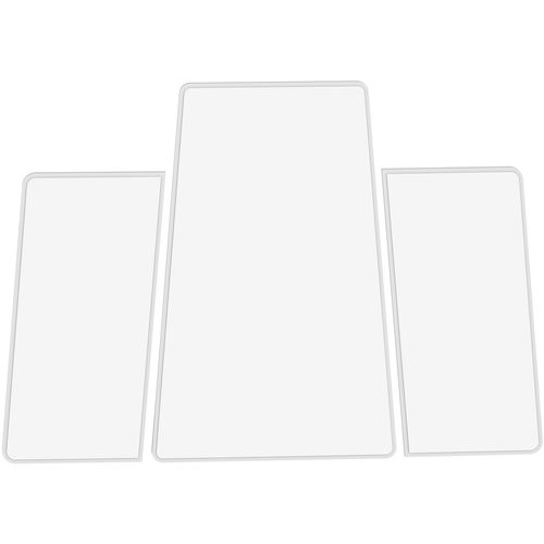 Forza Large - White White Decorative Chipboard Mirror slika 4