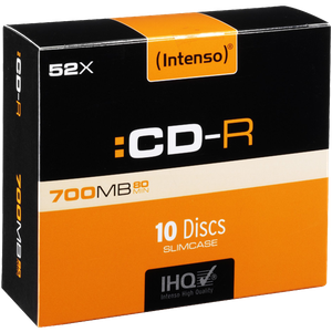 (Intenso) CD-R 700MB (80 min.) pak. 10 komada Slim Case - CD-R700MB/10Slim