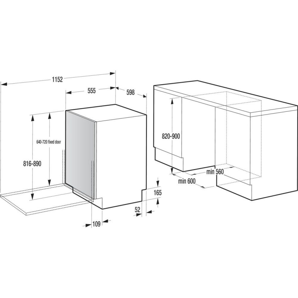 Gorenje Ugradbena mašina za suđe GV642D65 / 14 setova, 60 cm slika 8