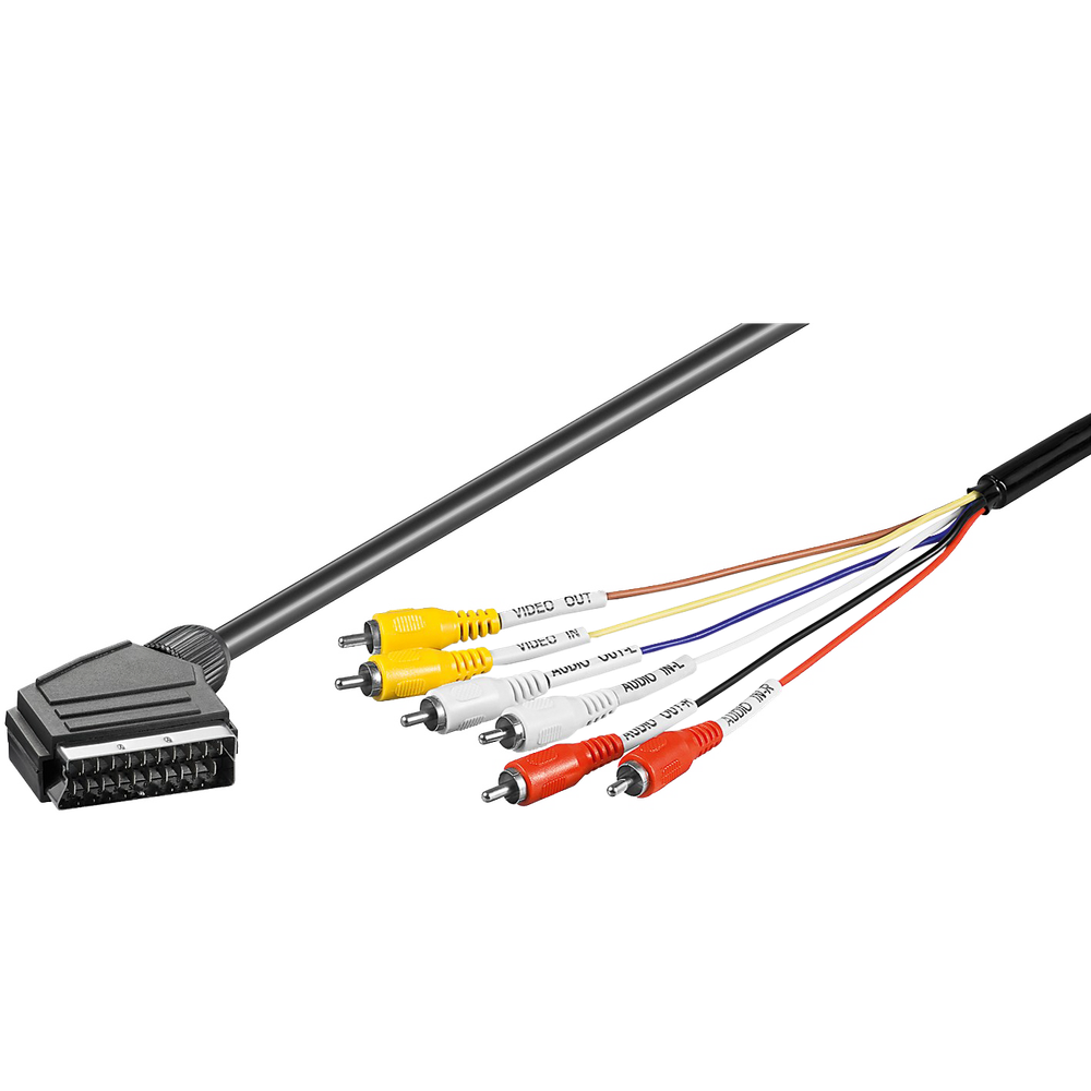 ZED electronic Scart - RCA (činč) kabl, 6 x RCA, dužina 2.0 met - VCS2C/2 slika 2