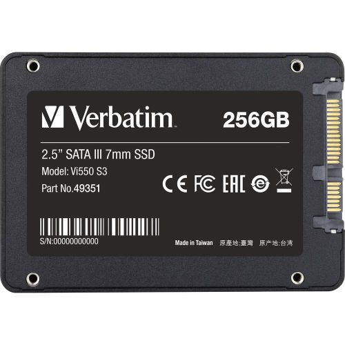 Unutarnji SSD tvrdi disk 6.35 cm (2.5 ") 256 GB Verbatim Vi550 S3 Maloprodaja 49351 SATA III slika 2