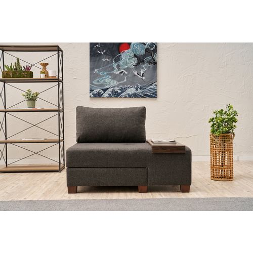 Perenna Linen Right - Anthracite Anthracite 1-Seat Sofa-Bed slika 1