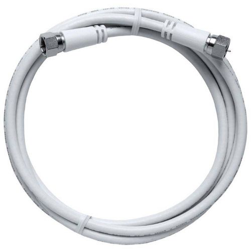 Axing SAT priključni kabel [1x F-muški konektor - 1x F-muški konektor] 3.50 m 85 dB  bijela slika 1