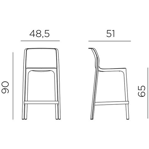 Dizajnerske polubarske stolice — by GALIOTTO • 4 kom. slika 2