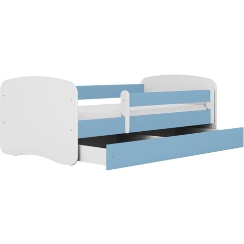 Drveni dječji krevet Perfetto s ladicom - plavi - 160x80cm slika 4