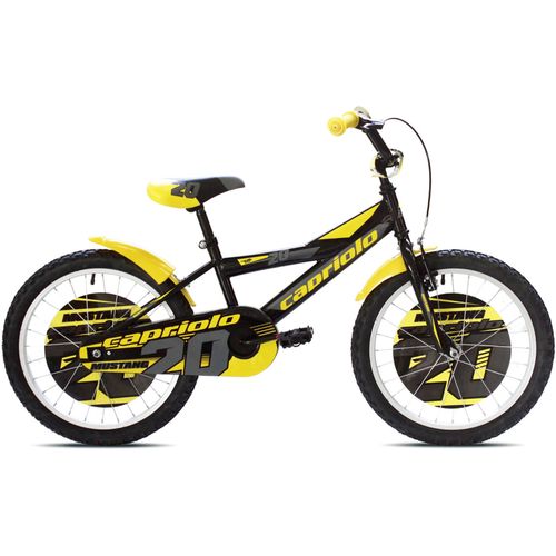 CAPRIOLO bicikl BMX 20"HT MUSTANG crna-žuta slika 1