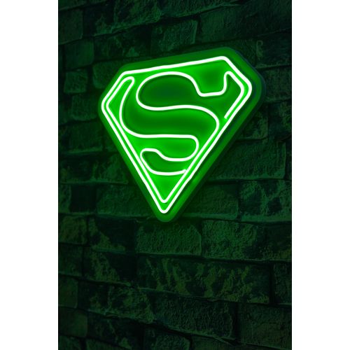 Wallity Ukrasna plastična LED rasvjeta, Superman - Green slika 1