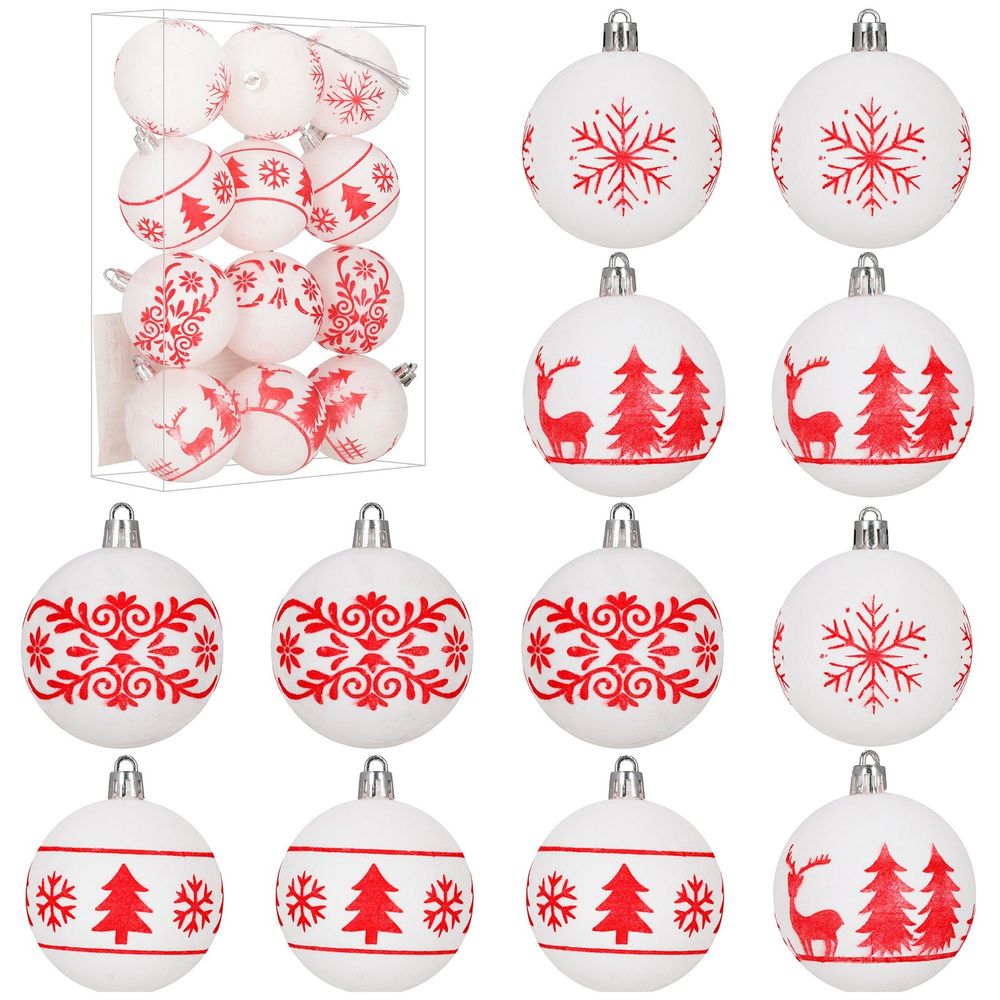 Ca1541 set božićnih kuglica 6 cm 12 kom. slika 3