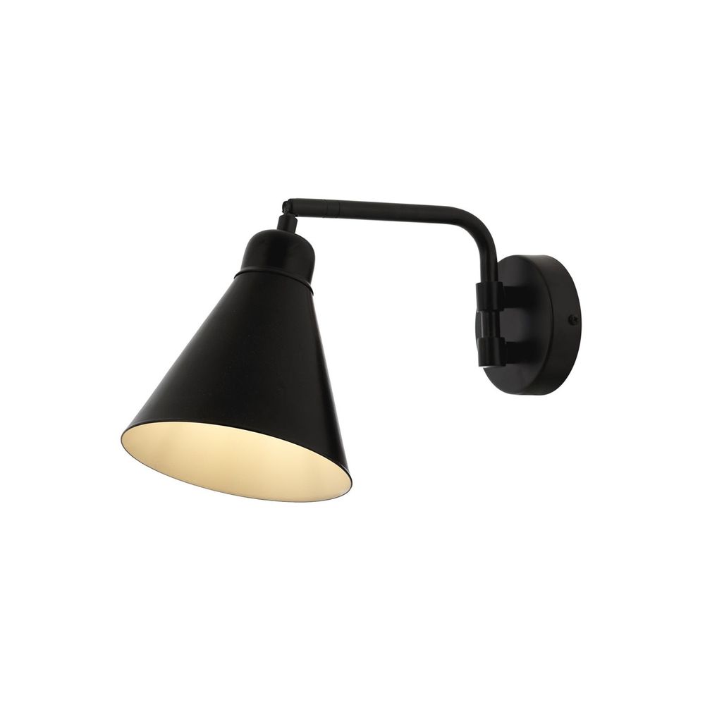 Crna zidna lampa AP-62077-02 slika 1
