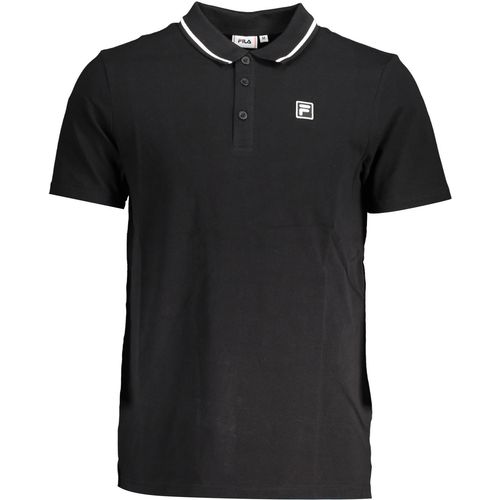 FILA MEN'S BLACK SHORT SLEEVED POLO SHIRT slika 1