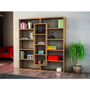 Woody Fashion Polica za knjige, Orah, Ample - Walnut