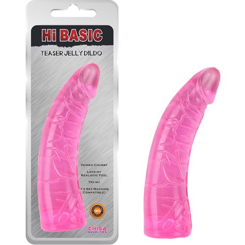 Roze TPE dildo 19cm slika 1