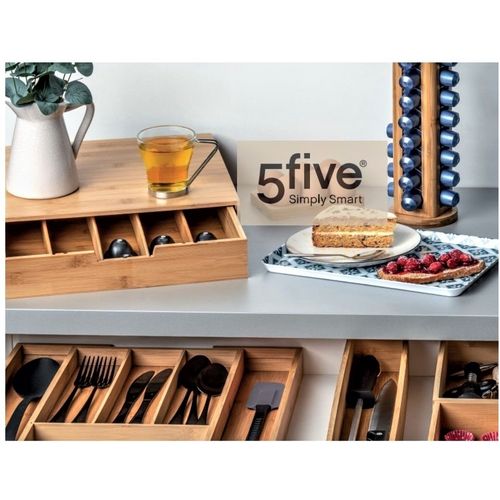 FIVE ORGANIZATOR SA FIOKOM 34,5X30,5X8CM BAMBUS NATURAL  151259 slika 2