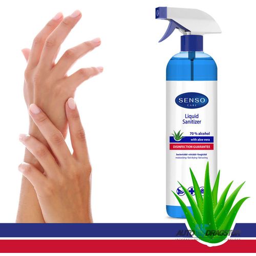 ANTIBAKTERIJSKI SPREJ ZA RUKE 750ML ALOE VERA 70% ALKOHOLA slika 1