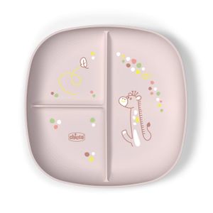 Chicco Dječiji tanjir Portioned, Pink