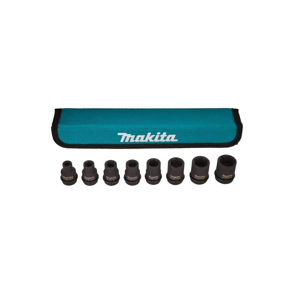 Makita - 8-dijelni set 1/2″ udarnih nasadnih ključeva u torbici E-02989 slika 1