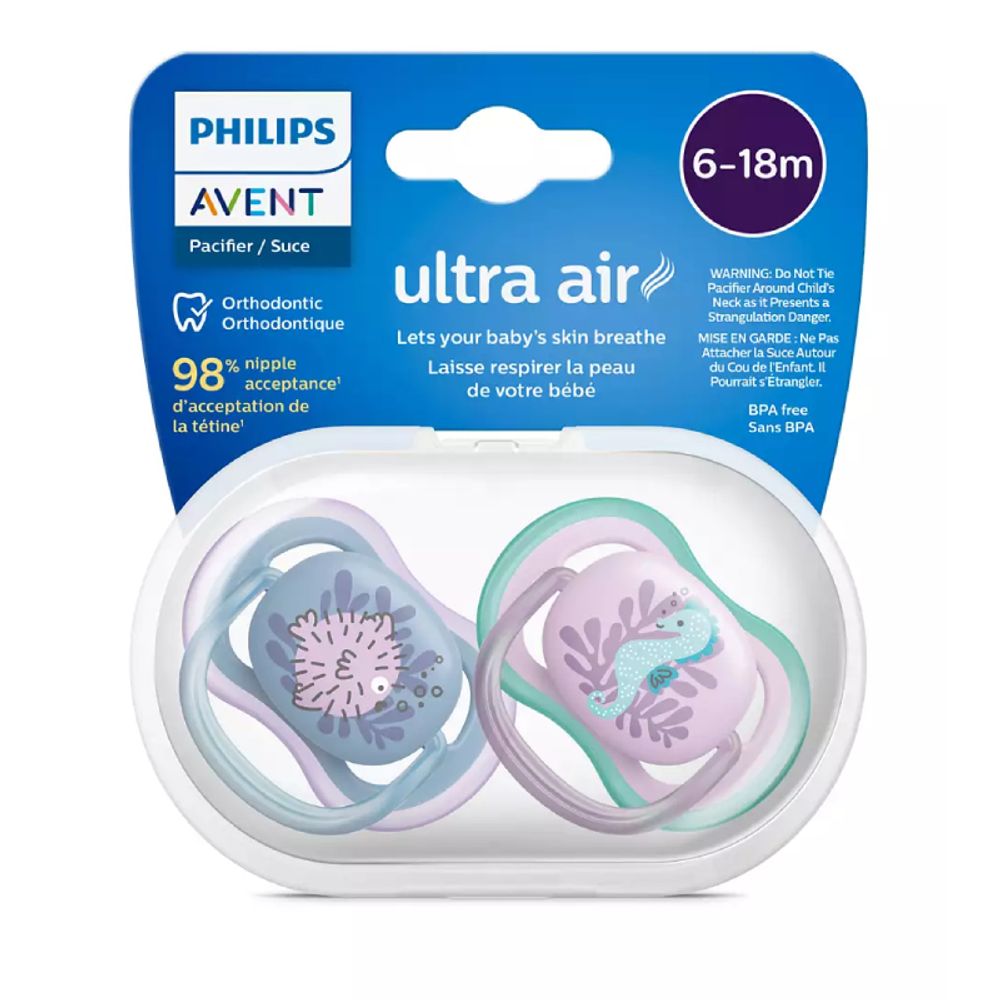 Philips Avent Duda varalica Ultra Air 6-18mj Girl, 2kom slika 3