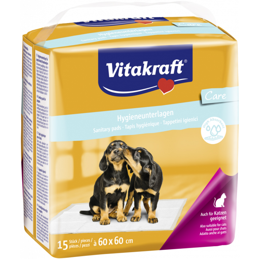 Vitakraft pelene za mlade pse 60x60cm 15kom slika 1
