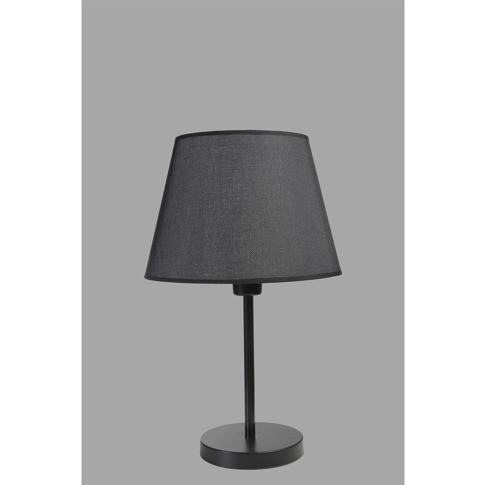 Ala Siyah Pramit Hasır Abajurlu Masa Lampa slika 5