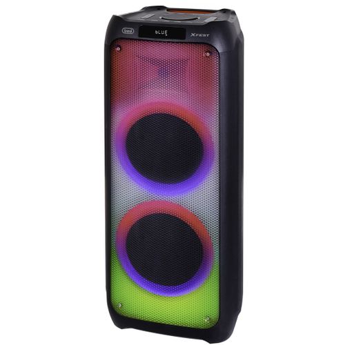 TREVI karaoke 200W, disco rasvjeta, b mikrofon, baterija+12V akum XF3400PRO slika 1