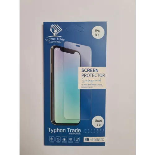 iPhone 14+ Diamond 3D Fullcover Antistatic zaštitno staklo slika 1