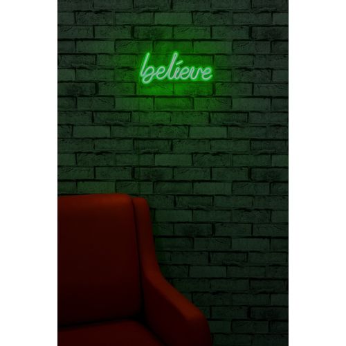 Wallity Ukrasna plastična LED rasvjeta, Believe - Green slika 11