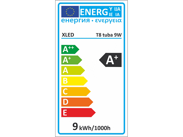 XLED T8 tuba 9W Led cev 600mm/Glass+PC/4000K/800Lm/nerotirajuća,dvostrana slika 3