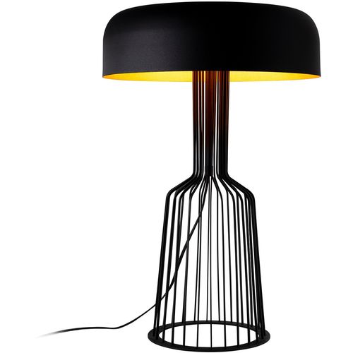 Opviq Stolna lampa STYLE, metalna crno- zlatna promjer 36 cm, visina 57 cm, duljina kabla 200 cm, 2 x E27 40 W, Fellini - MR-123 slika 1
