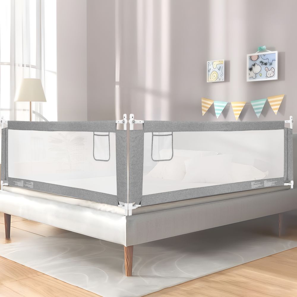 Ograda za krevet, 180 cm, zaštitna pregrada za djecu, ECOTOYS slika 3