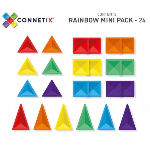 Connetix Magnetni konstruktor Mini Rainbow 24 dela slika 4