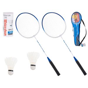 Set reketa za badminton u torbi plavi