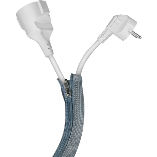 LogiLink fleksibilna zaštita za kablove sa rajfešlusom 1m x 50mm siva slika 3