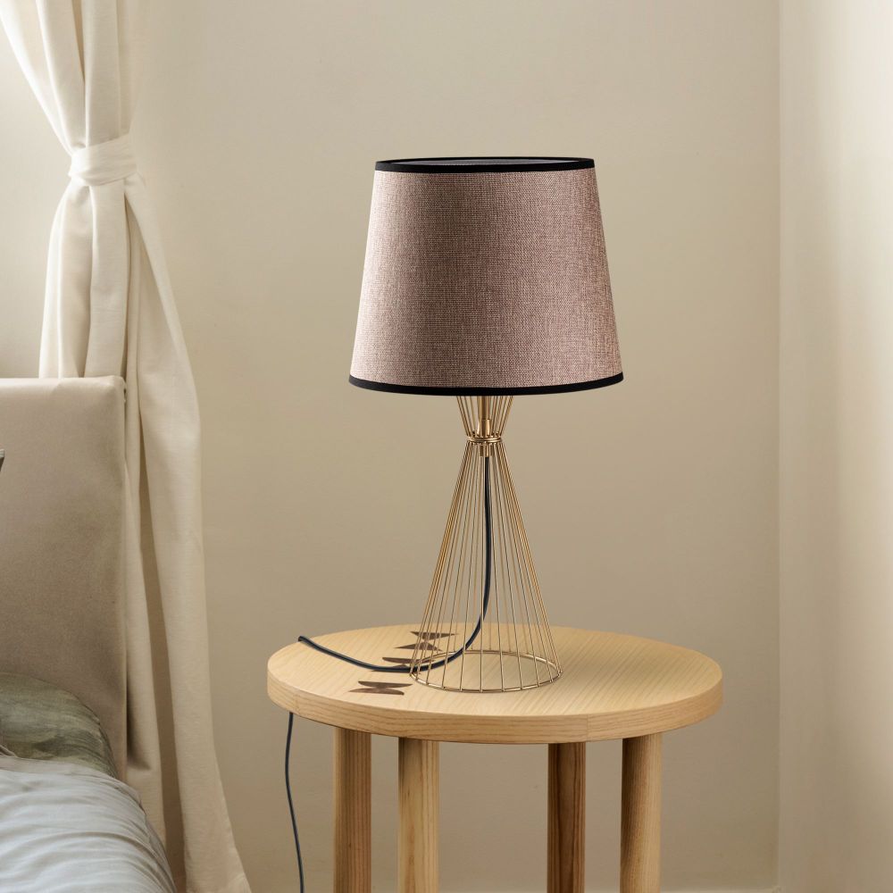 Telıs - 5383 GoldLight Smeđa Stolna Lampa slika 1