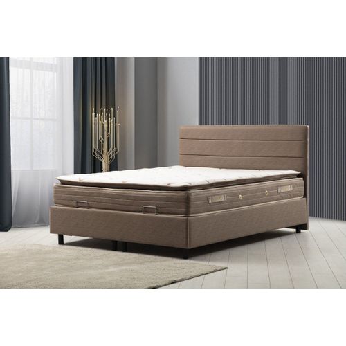 Orina Set 90 x 190 - Brown Brown Single Mattress, Base & Headboard slika 1