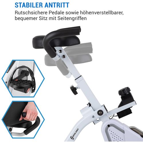 Capital Sports Azura Desk Bike sobni bicikl, Bijela slika 11