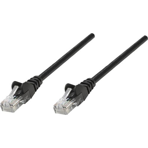Intellinet 320771 RJ45 mrežni kabel, Patch kabel cat 5e U/UTP 5.00 m crna  1 St. slika 2