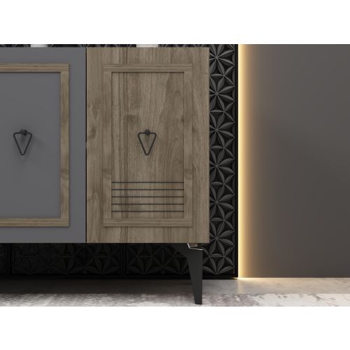 Asya - Walnut, Anthracite Walnut
Anthracite Console slika 3