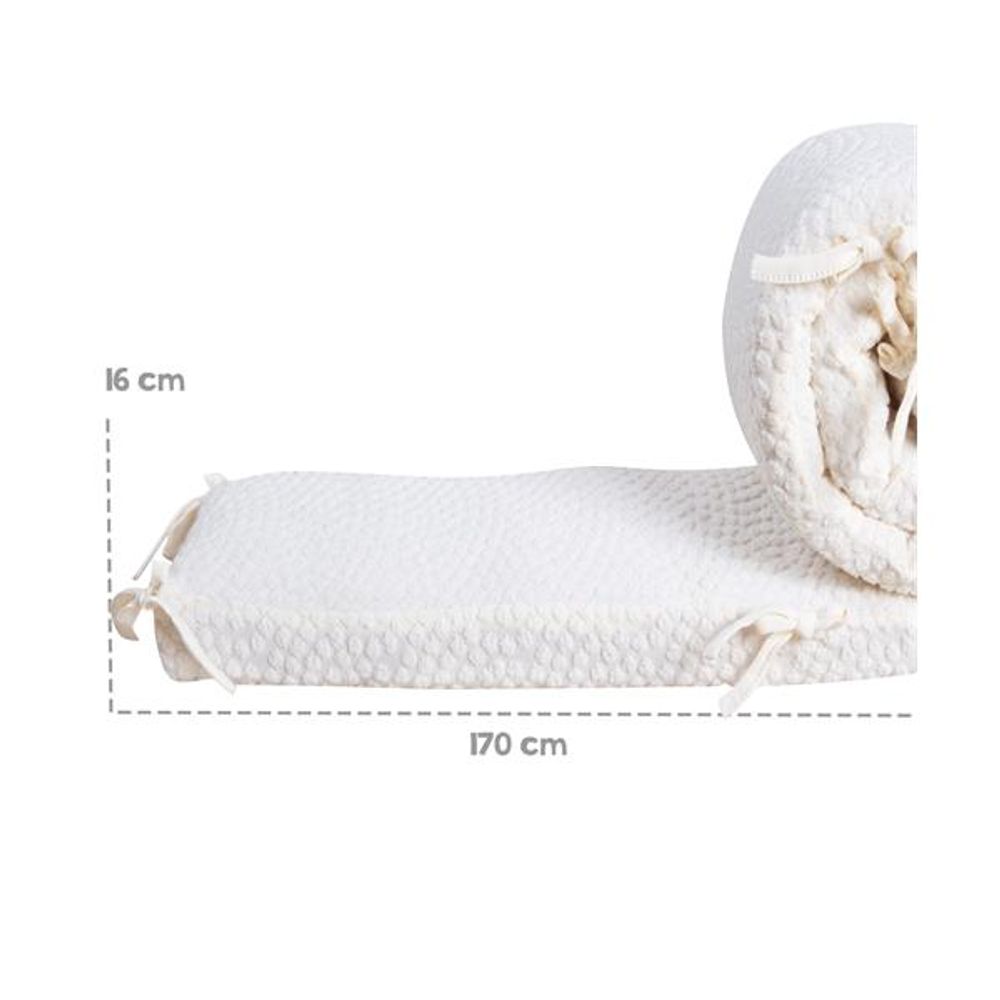 Roba Kids Ogradica za krevetac Seashells Oyster 100x135 cm, Bijela  slika 5