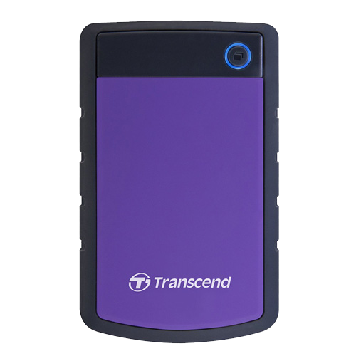 Transcend TS2TSJ25H3P External HDD 2TB, H3P, USB3.0, 2.5", Anti-shock system, Backup software, 284 gr, Black/Purple slika 1