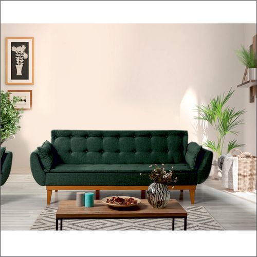 Atelier Del Sofa Fiona-Green Green 3-Seat Sofa-Bed slika 1