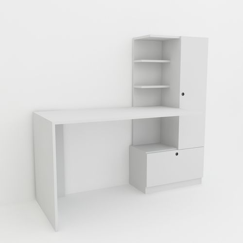 Merinos - White White Study Desk slika 3