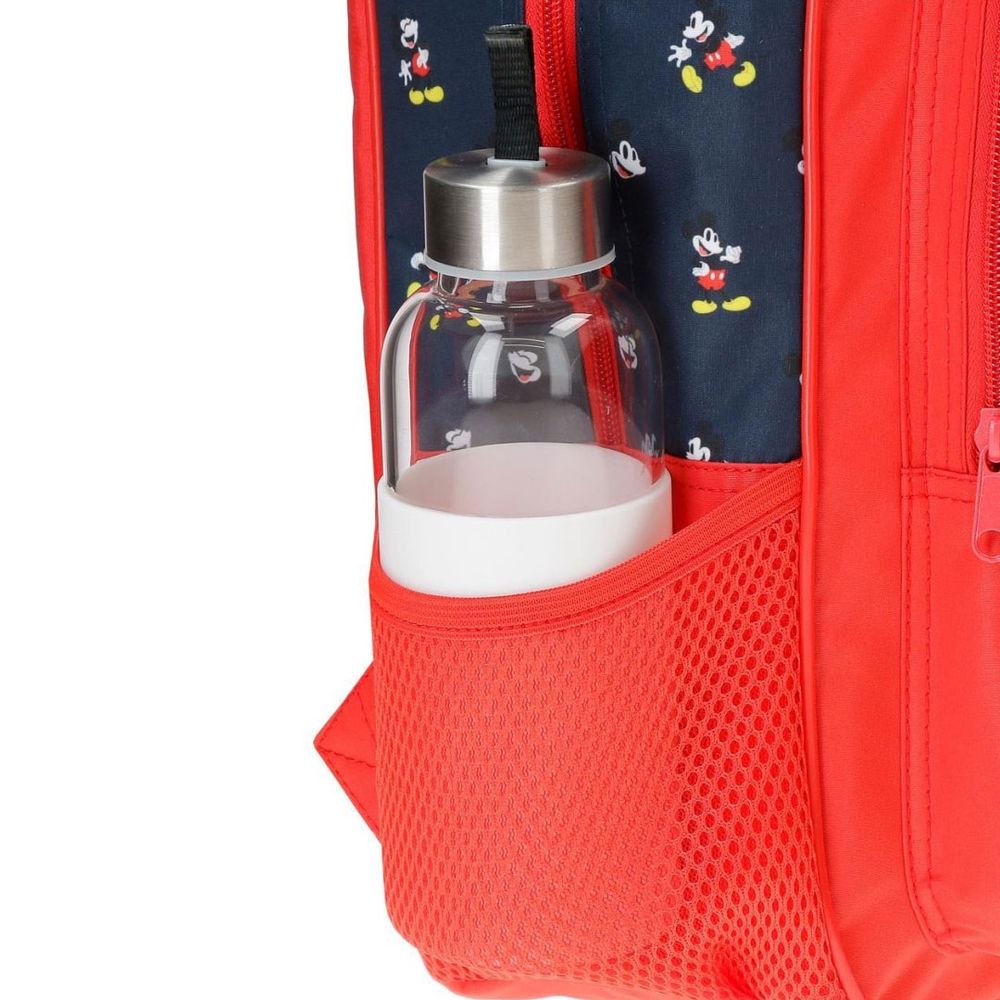 Disney Ranac 25 cm, M.Mouse Fashion 47320T1 sa točkićima, crveni slika 3