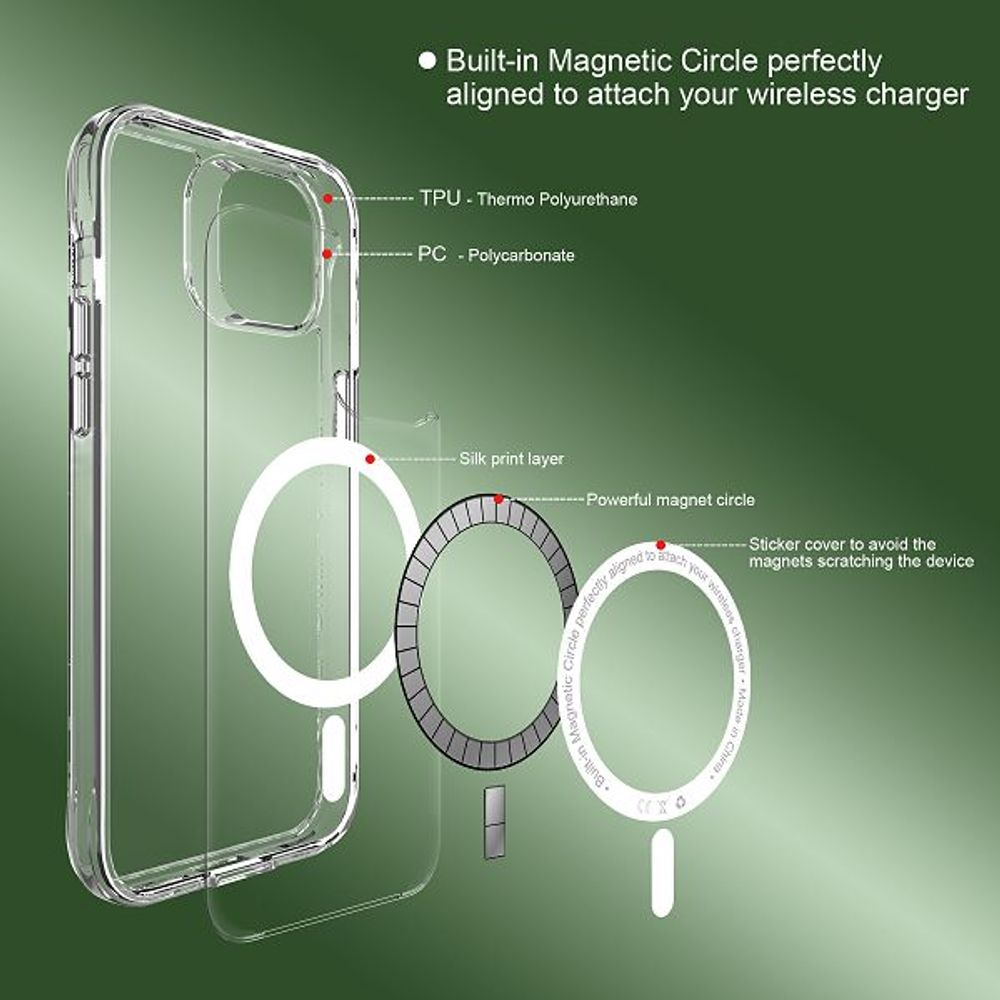 MM TPU IPHONE 15 PRO - DROP-PROOF PURE MAGSAFE Clear slika 4
