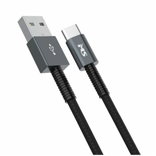 MS CABLE USB-A 2.0 -> USB-C, 2m, crni slika 1