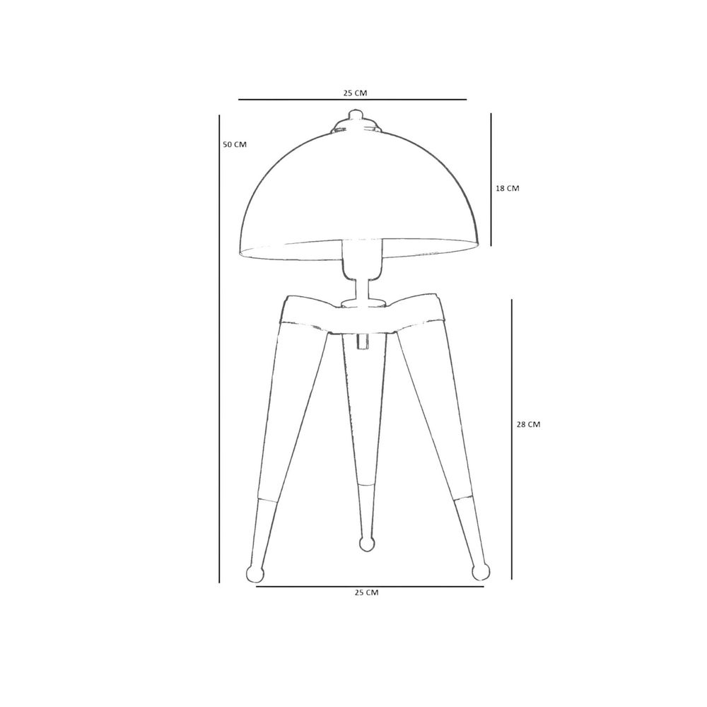 Zlatna Orahova Stolna Lampa 8902-2 slika 5