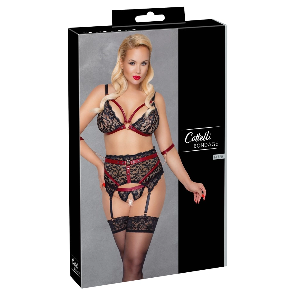 Cottelli BONDAGE Komplet grudnjaka Bondage 4XL slika 1