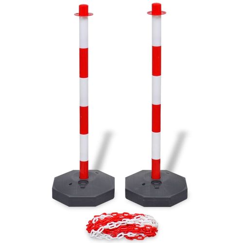 Set od 4 stupa i 2 plastična lanca po 10 m slika 2