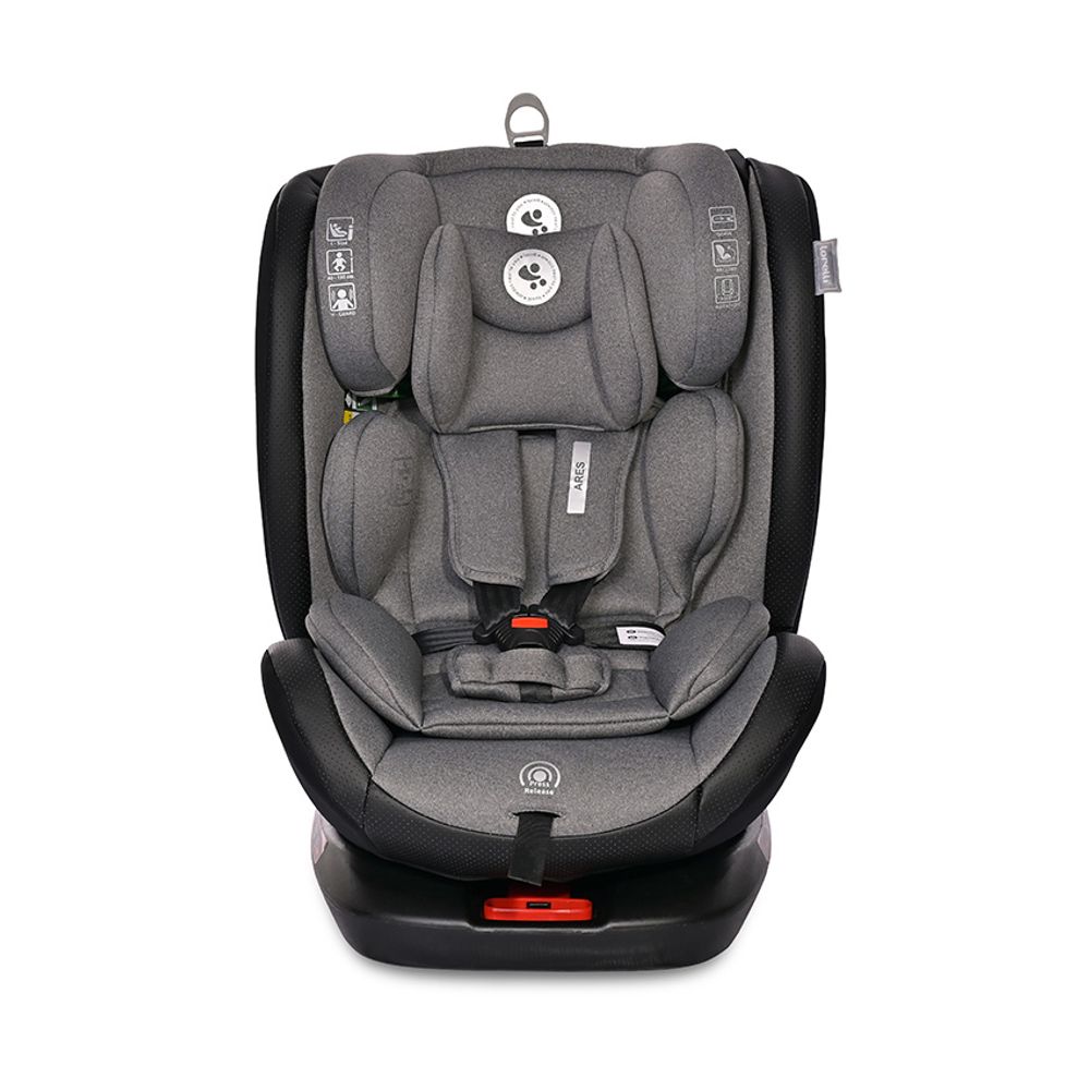 Lorelli Rotirajuća autosjedalica Ares i-Size 40-150 cm 360 Isofix sa Anti-Rebound štitnikom, Grey slika 2